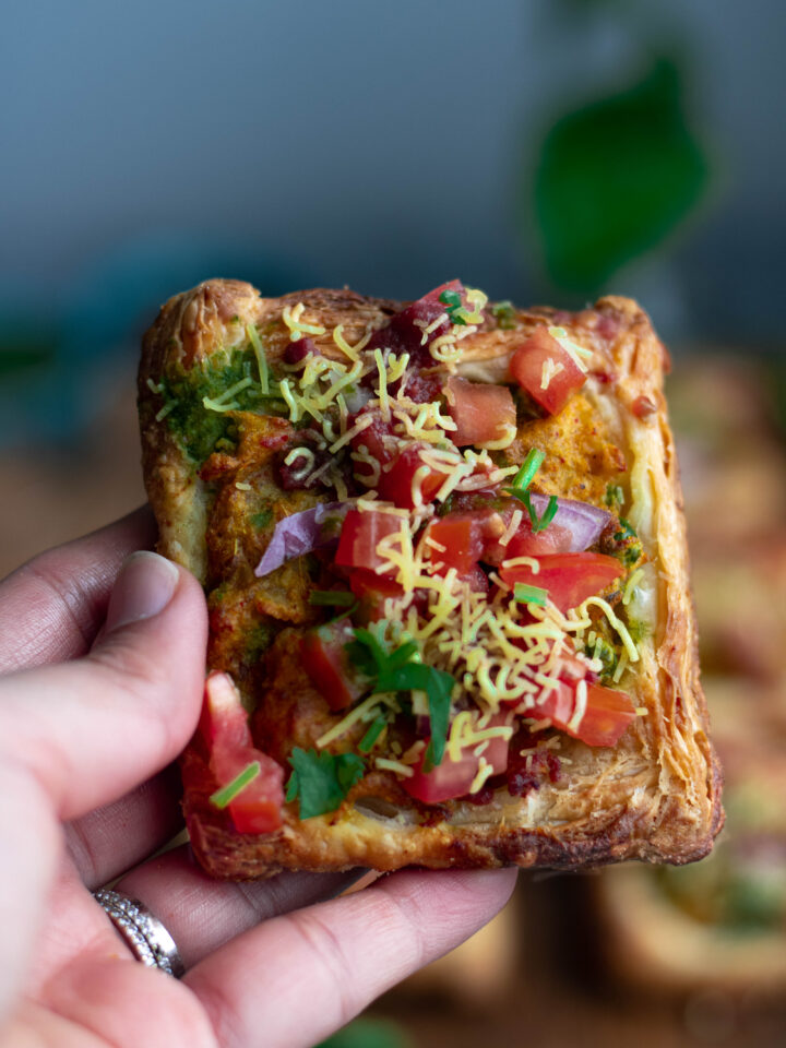 Samosa Puff Pastry Chaat
