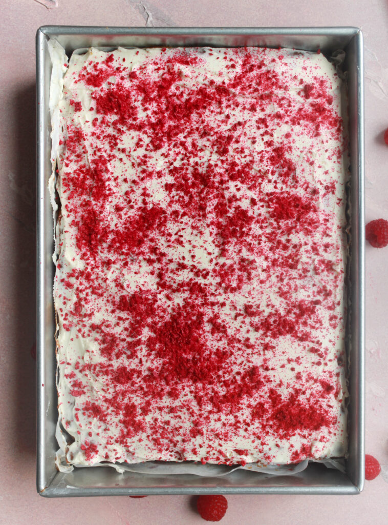 Raspberry Sheet Cake