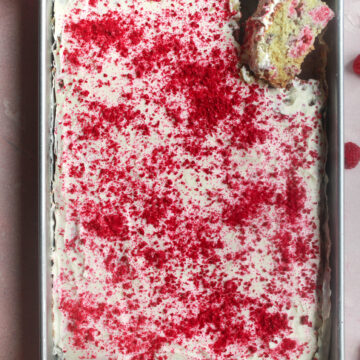 Raspberry Sheet Cake