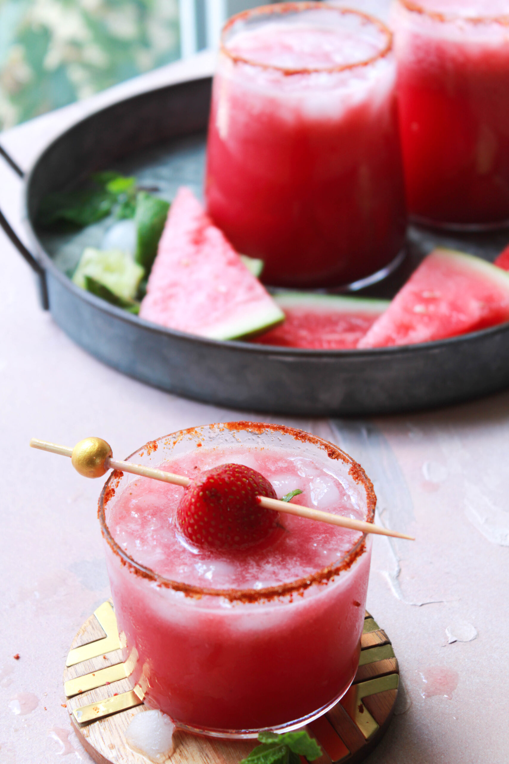 Watermelon and Strawberry Juice
