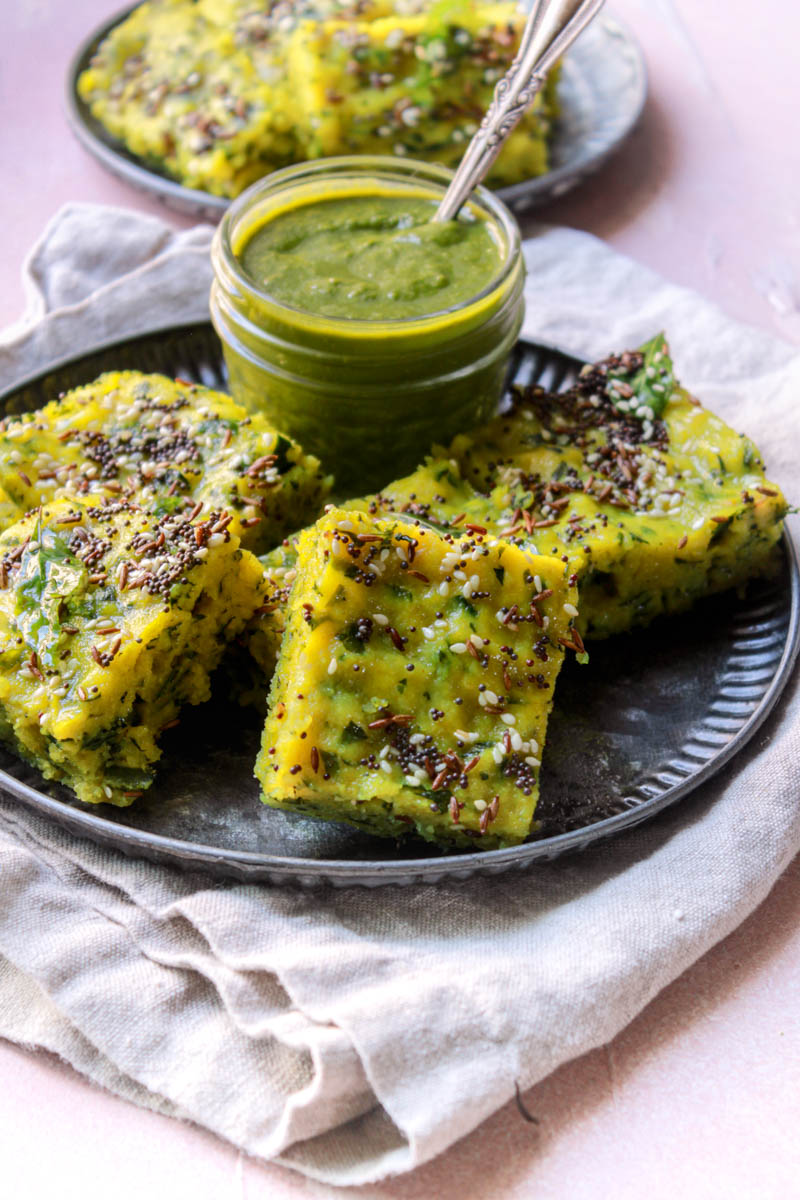 Instant Spinach Dhokla