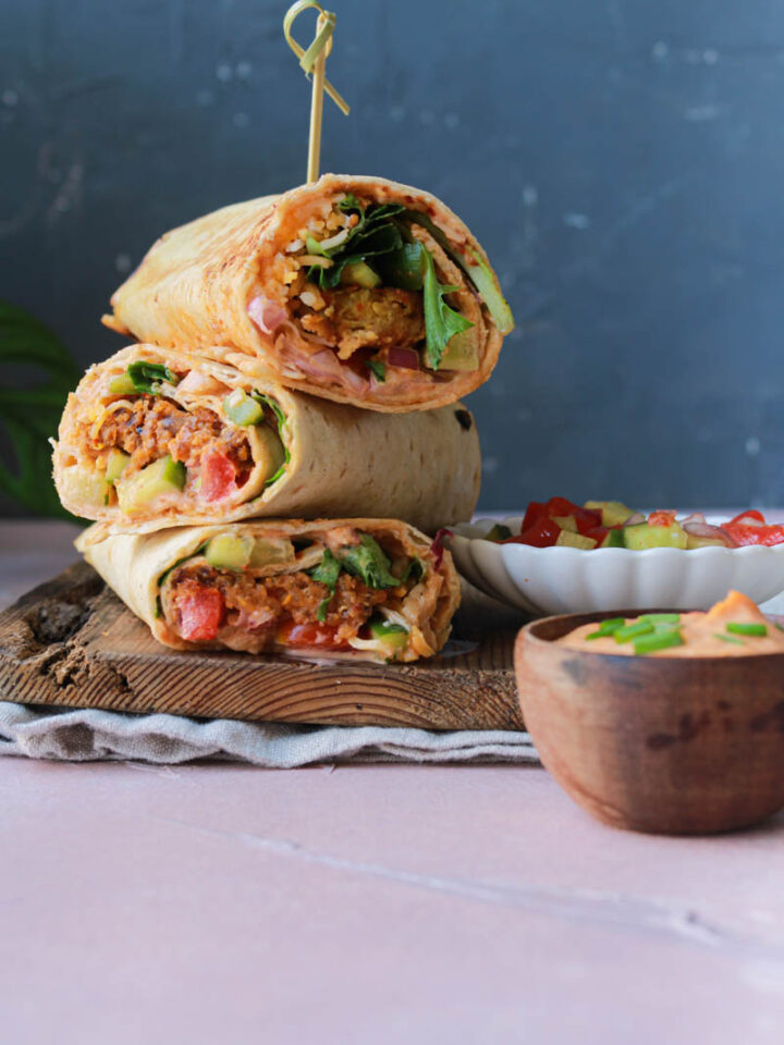 Vegetarian Lavash Wraps