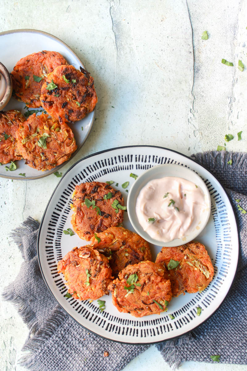 Cabbage and Carrot Fritters
