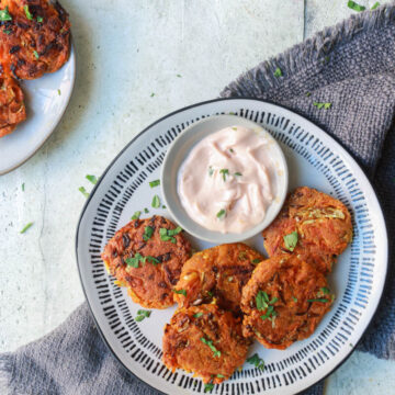 Cabbage and Carrot Fritters