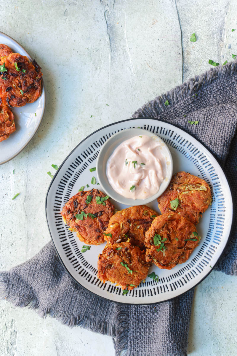 Cabbage and Carrot Fritters