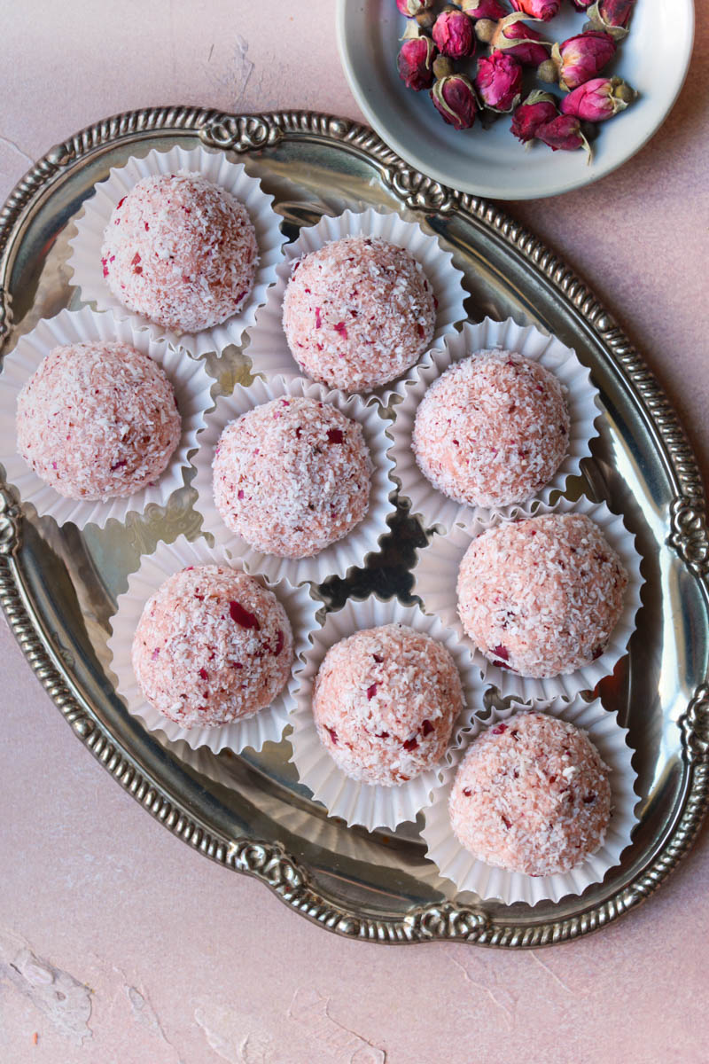 Rose Cheesecake Truffles