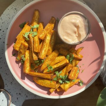 Airfried Plantain Fries