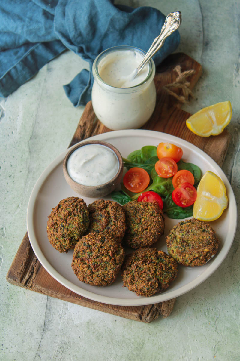 Falafel with black chickpeas