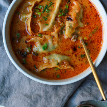 Coconut Curry Soup with Dumplings