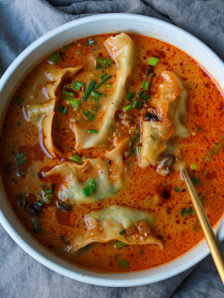 Coconut Curry Soup with Dumplings