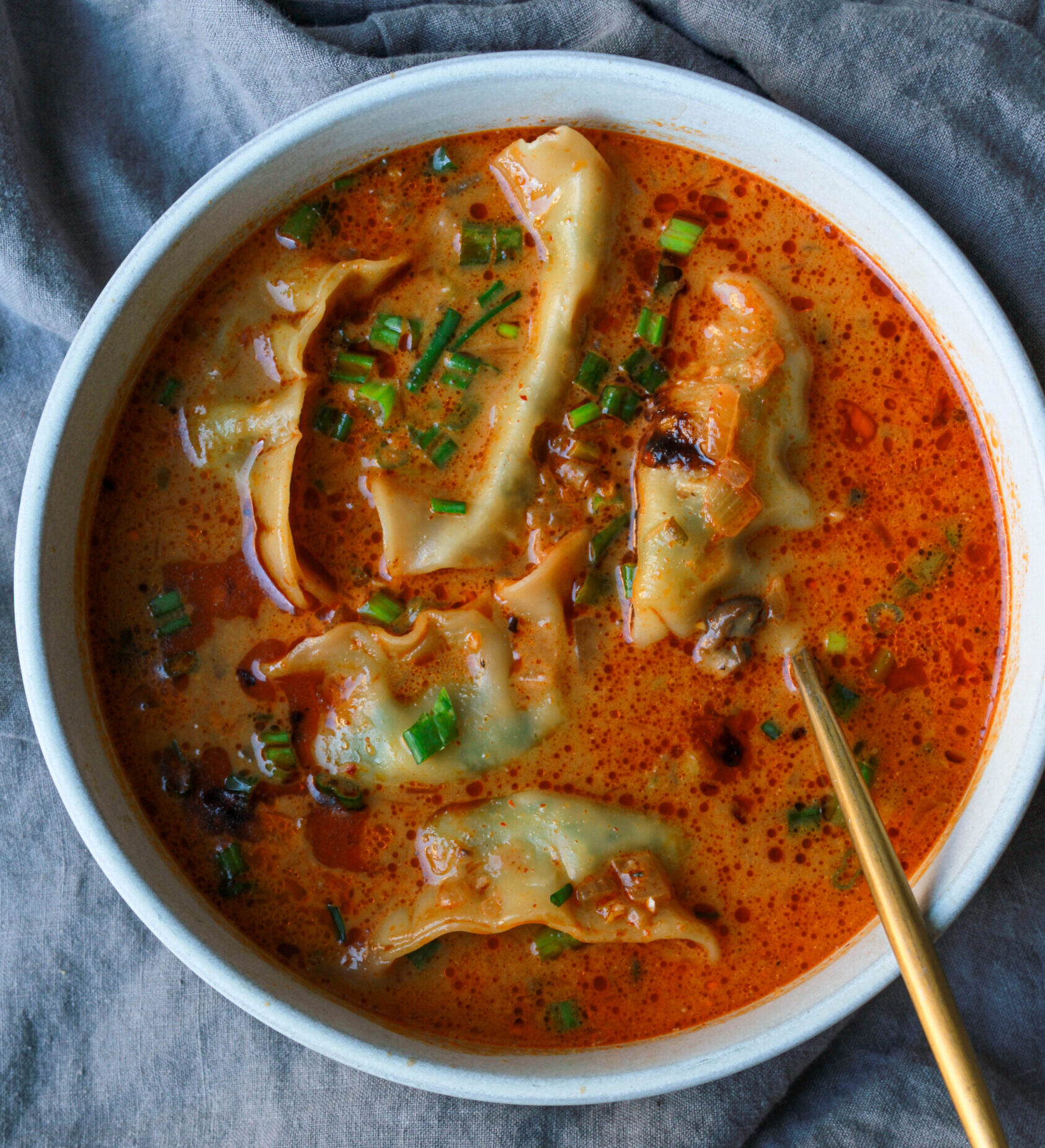 Coconut Curry Soup with Dumplings