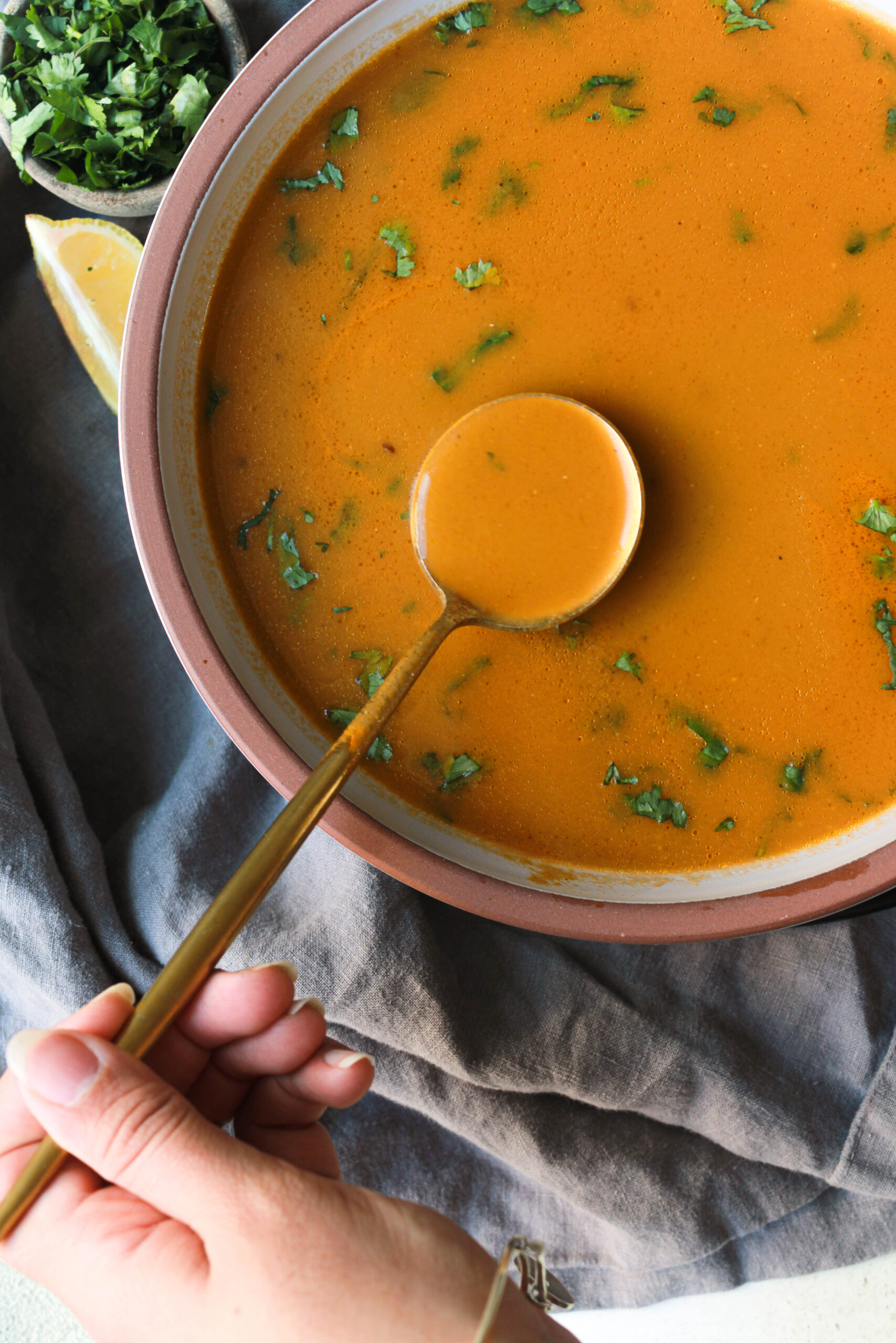 Instant Pot Tomato Beets Spinach Soup