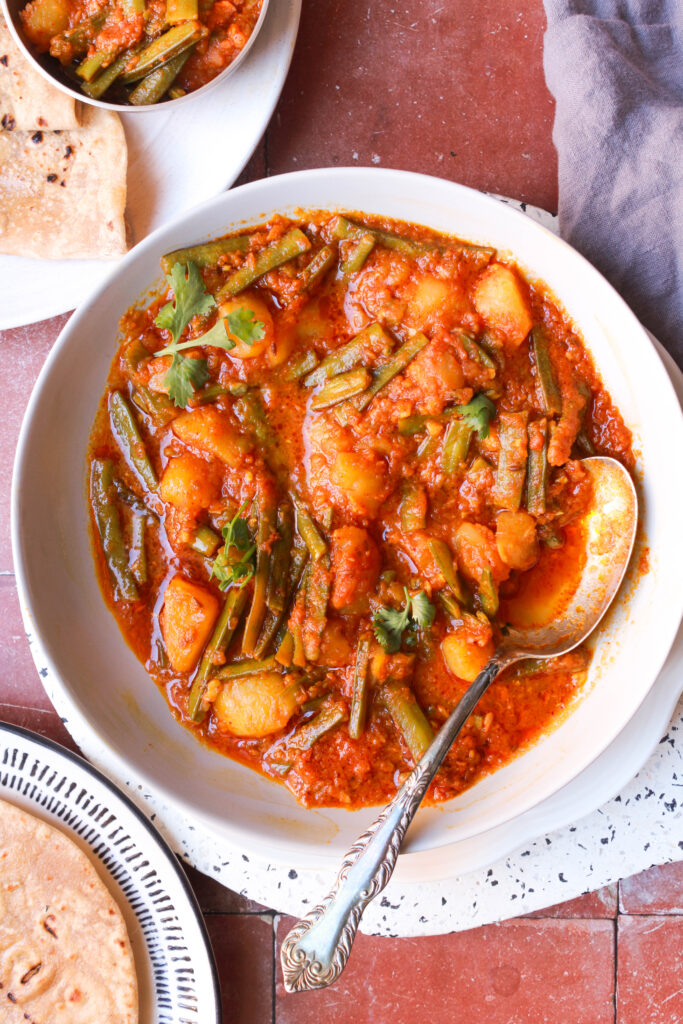 Guvar Bateta Nu Shaak - The Whisk Addict - Easy Recipes With A Kick Of ...
