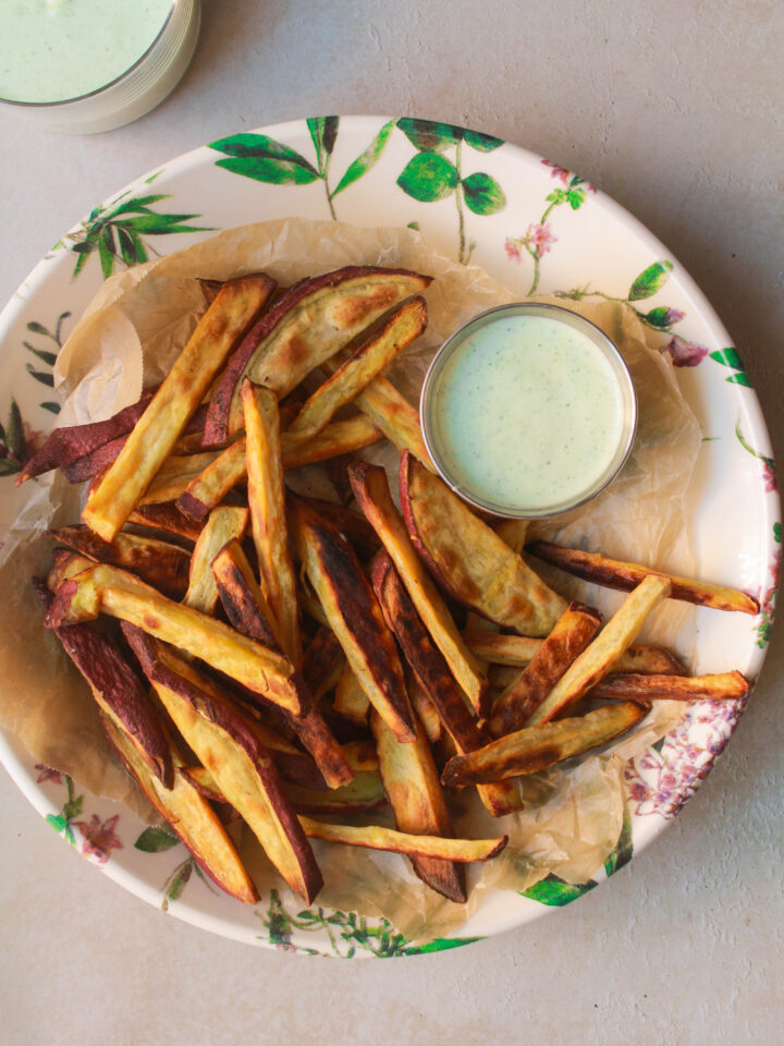 White Sweet Potato Fries