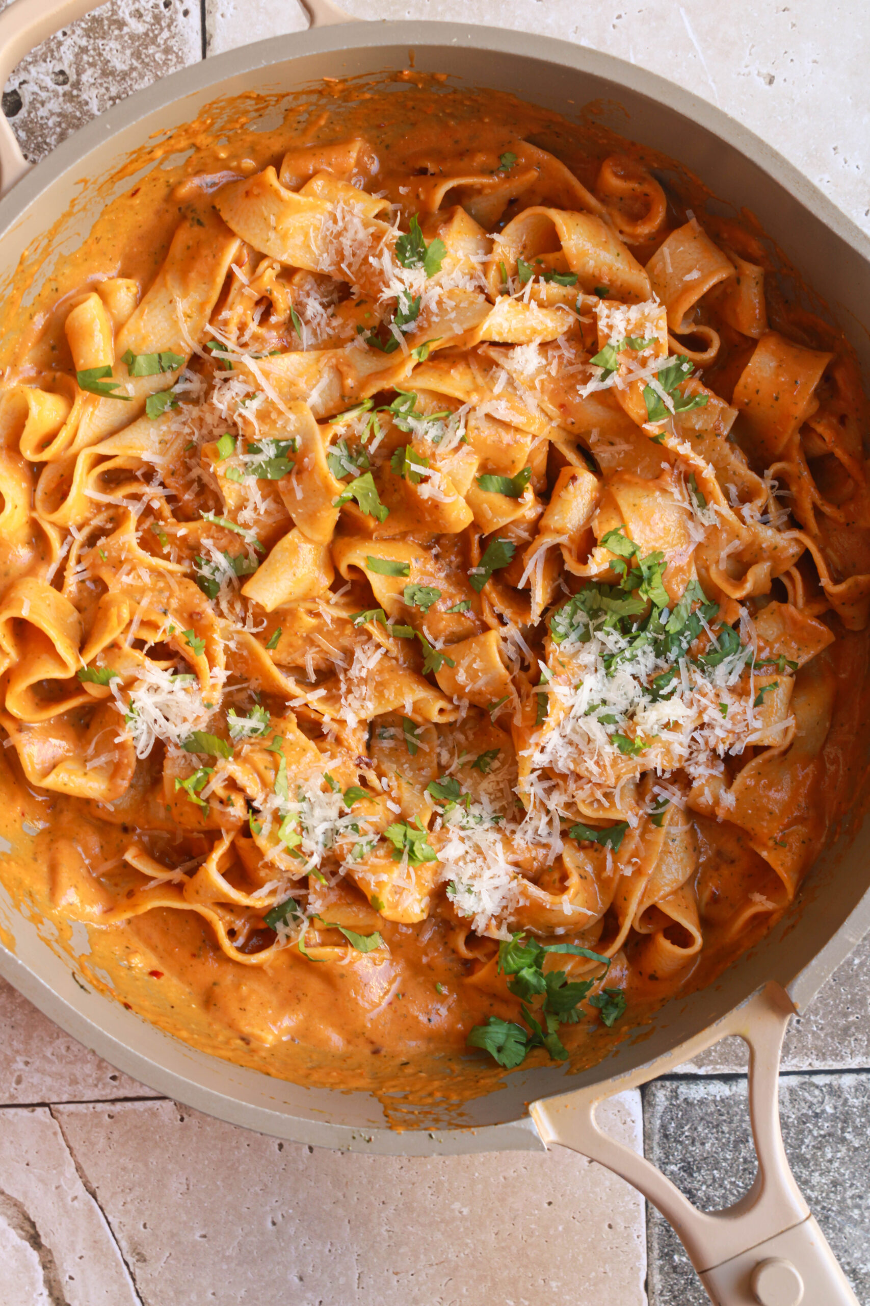 Roasted Tomatoes and Red Pepper Pasta