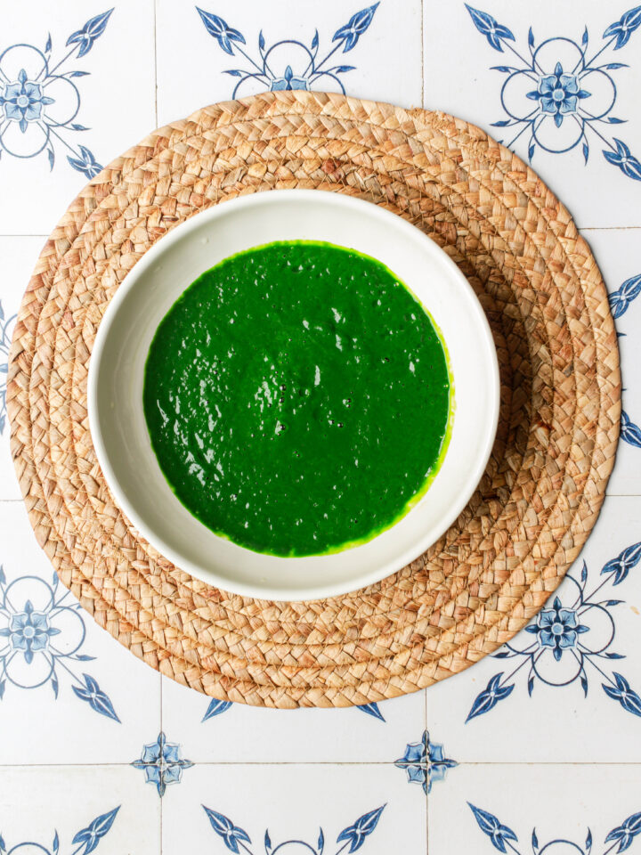 Homemade Palak Puree