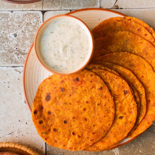 Sweet Potato Parathas