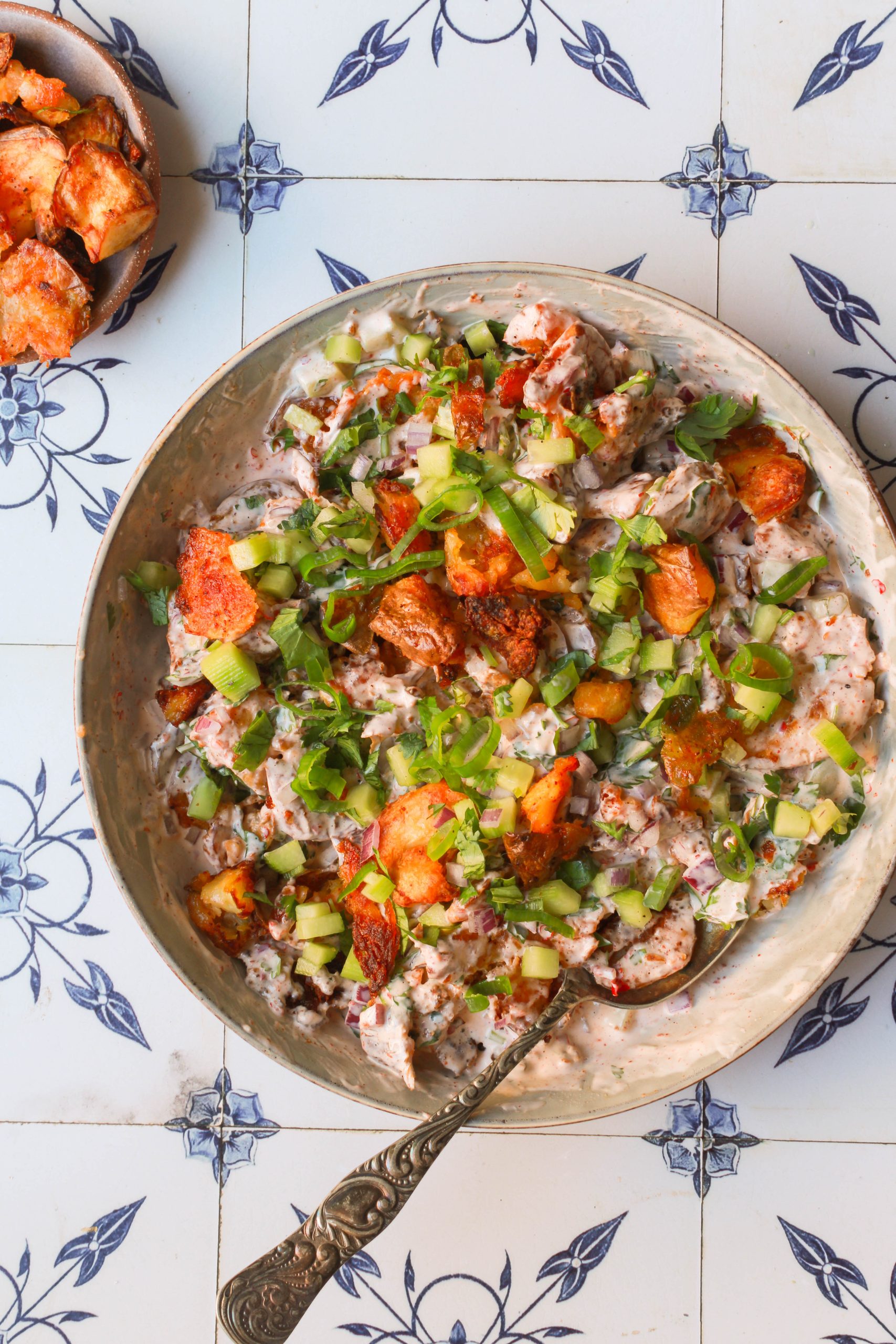 Crispy Harissa Smashed Potatoes