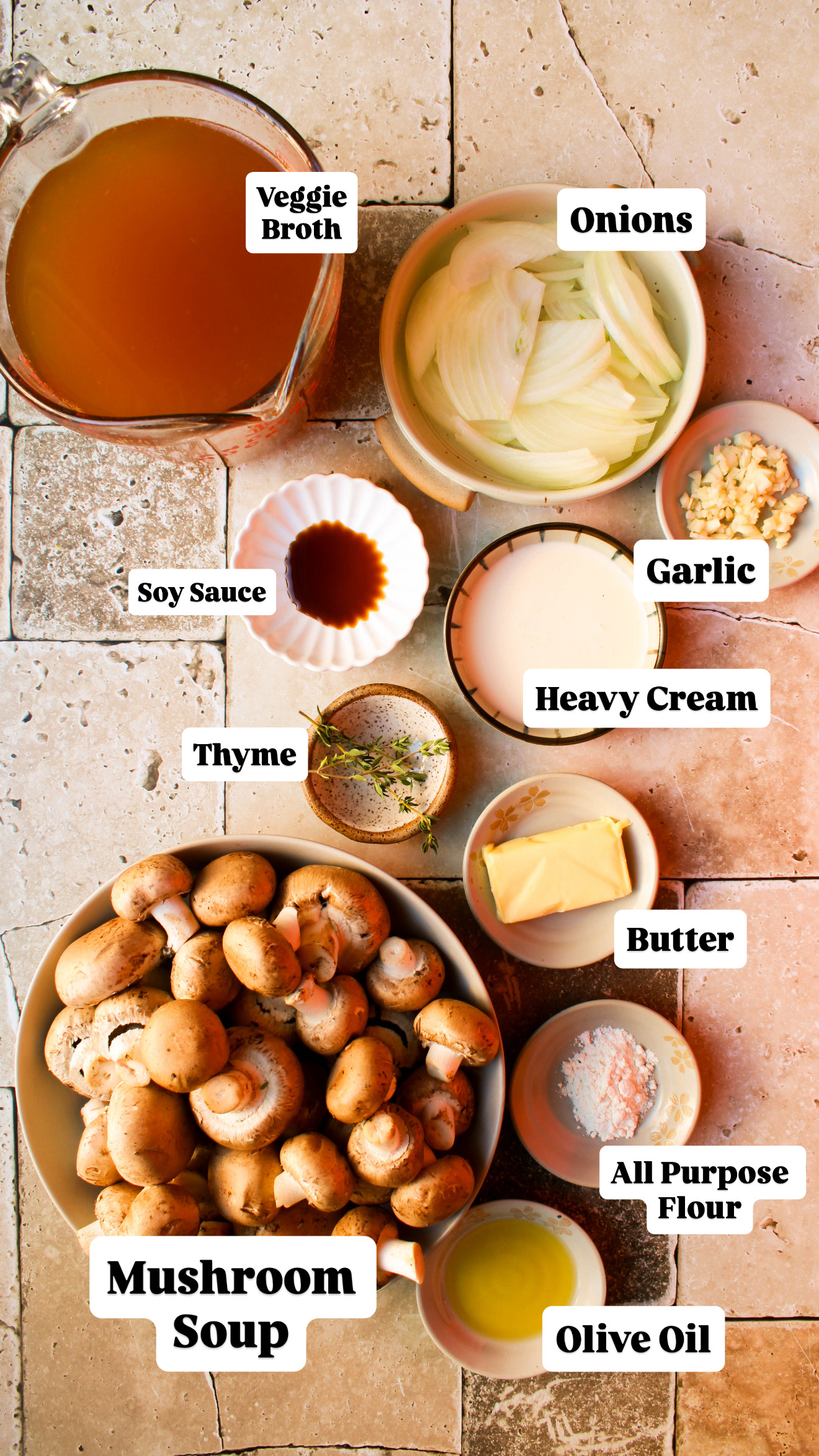 Ingredients To Make Mushroom Soup